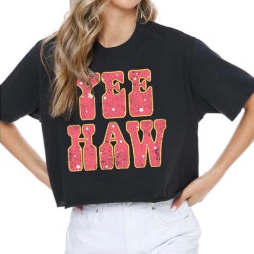 Cropped country T
